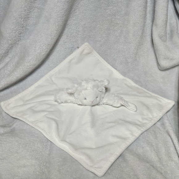 Carter's Other - Carters White Lamb Lovey Security Blanket Plush Baby Snuggler 14x14 Farm
